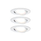 Paulmann - Downlight/spot/schijnwerper set nova coin 3-stapd rd