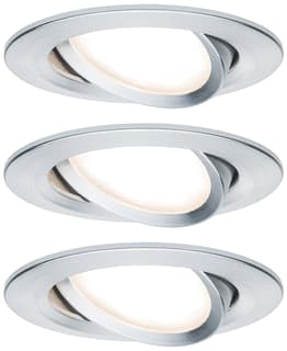 Paulmann - Downlight/spot/schijnwerper set nova coin 3-stapd rd