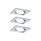 Paulmann - Downlight/spot/schijnwerper set nova coin 3-stapd vie