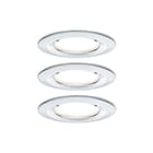 Paulmann - Downlight/spot/schijnwerper Set Nova Coin 3-Stapd Ron