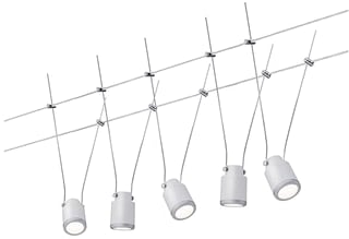 Paulmann - Laagspannings-kabelsysteem wt tun led 5x4w wt/chr-m