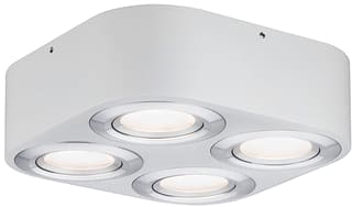 Paulmann - Plafond-/wandarmatuur wd argun d 4x4,8w wt alu