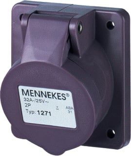 Mennekes - CEE-contactdoos, aanbouw 1271