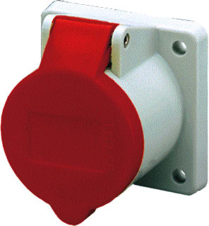 Mennekes - Twincontact CEE-contactdoos, aanbouw 1353