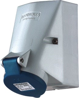 Mennekes - Twincontact CEE-wandcontactdoos 1756