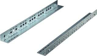 Rittal - TS-IT Comp. v. uitbouw kast/lessenaar Glijrail 345Mm/80Kg Ds2