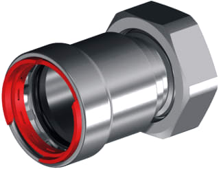 VSH - PowerPress C9446 Fitting met 2 aansluitingen pwp wartel 1xg1.1/2