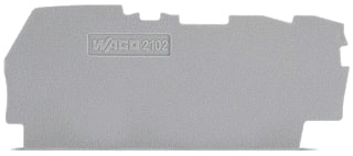 Wago - TOPJOB S 2102 Eindplaat rijgklem Afslpl/Tuspl 0,8Mm 3Dr Gr
