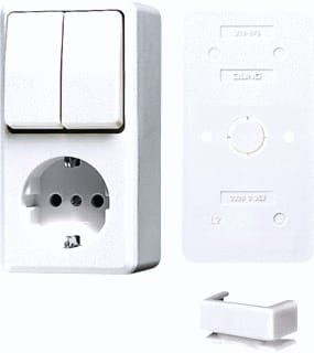 Jung - AP600 Combinatie schakelaar/wcd Combi Serie Ra Awit