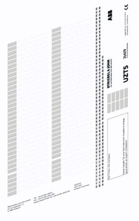 ABB - UK600 Tekststrookblad 2Cpx031429R9999