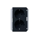 Gira - Systeem 55 Wandcontactdoos (WCD schakelmat.) Wcd Ra 2V Sh Ib 1V Zwm