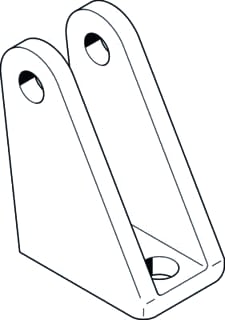Festo - Accessories for pneumatic cylinder Lbn-8/10