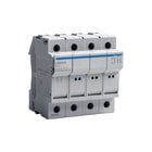 Hager - Houder voor cilindrische zekering Zeklastsch.3P+N 25A Lsn404
