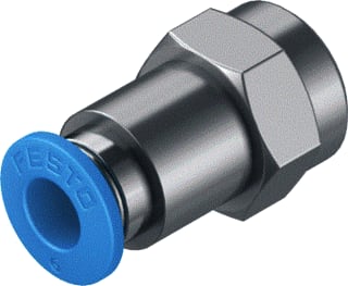 Festo - Fitting met 2 aansluitingen qsf-1/8-6-b-100