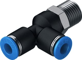 Festo - Fitting met 3 aansluitingen qstl-1/4-6-100