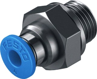 Festo - Fitting met 2 aansluitingen qs-g1/8-4-100