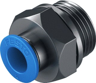 Festo - Fitting met 2 aansluitingen qs-g3/8-8-50