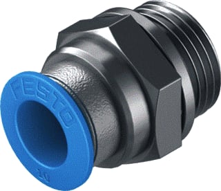 Festo - Fitting met 2 aansluitingen qs-g3/8-10-50