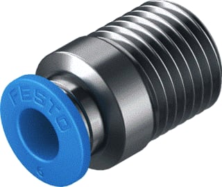 Festo - Fitting met 2 aansluitingen qs-1/4-6-i-100