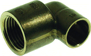 VSH - Soldeer C1015 Fitting met 2 aansluitingen Knie 1/2"Binx15Mm Cap