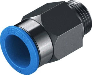 Festo - Fitting met 2 aansluitingen Qs-G3/8-16