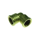 VSH - Draad D1116 Fitting met 2 aansluitingen Knie 1/2"Binxbin Chroom