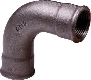 Nefit Industrial - Zwart 2 Fitting met 2 aansluitingen neft bocht 3/8 zw 2