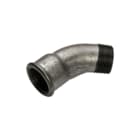 Nefit Industrial - Zwart 40 Fitting met 2 aansluitingen Neft Bocht 1/2 Bibu 45Gr Zw
