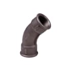 Nefit Industrial - Zwart 41 Fitting met 2 aansluitingen Neft Bocht 1/2 45Gr Zw