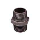 Nefit Industrial - Zwart 280 Fitting met 2 aansluitingen Neft Dubb Nippel 3/8 Zw