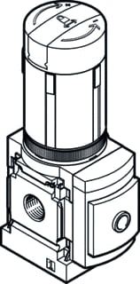 Festo - Reduceerventiel Ms4-Lrb-1/4-D7-A8-As