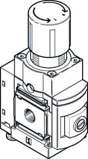 Festo - Volumestroomregelventiel ms6-lrpb-1/2-d2-a8-bd