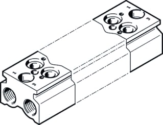 Festo - Bevestiging vastpunt cpe183/2prs3/86