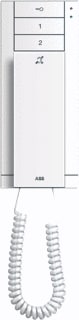 ABB Busch-Jaeger - ABB-Welcome Binnentelefoon deurcommunicatie Aud Hset Binpst 3Knp +Rng W