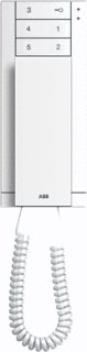 ABB Busch-Jaeger - ABB-Welcome Binnentelefoon deurcommunicatie aud hndset binpost 6knp wit
