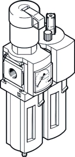 Festo - Reduceerventiel msb41/4frc13:j1