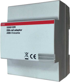 ABB Busch-Jaeger - ABB-Welcome Aanvull. app. deur-/video-intercom Din-Rl Adap 2Tma210160H0005