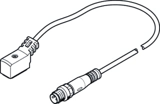 Festo - Sensor/actorkabel met connector nebvz4wa2lre25nm8g3s1