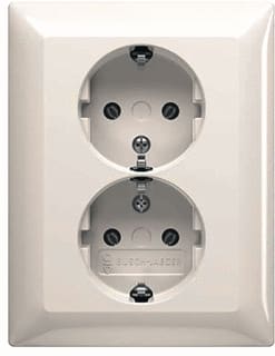 ABB Busch-Jaeger - Balance Wandcontactdoos (WCD schakelmat.) Wcd Ra Dub Inb Si-B