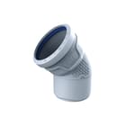 Wavin - Fitting met 2 aansluitingen As+ Bocht 45? Gr 90 M/S