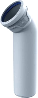 Wavin - Fitting met 2 aansluitingen As+ Verlengde Bocht 45 90