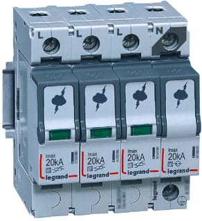 Legrand - LEXIC DIN Netoverspanningsbeveiliging Osb T2 3P+N Imax 20Ka