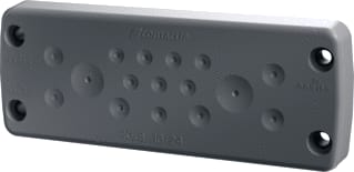 Conta-Clip - Invoerplaat sparing kast/lessenaar kabeldoorvoer 16x grijs