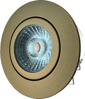 Interlight - LED DOWNLIGHTS Downlight/spot/schijnwerper Downl 6W 2700K Goud