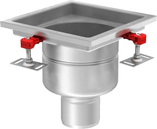 Aco - Stainless EG Vloerput met 1 aansluiting 446408