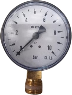 Henco - Mano-thermometer Hencmanometer 0-10 Bar 3/8 Bu