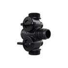 Henco - Pro-Flow CV/perslucht/tap/koelwater verdeler Manifold 1Xpo Eucn. Zwart
