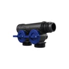 Henco - Pro-Flow CV/perslucht/tap/koelwater verdeler Manifold 2Xp Eucn. Blauw
