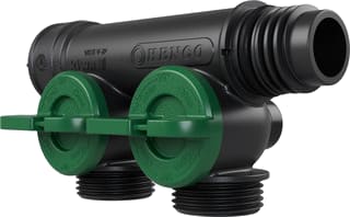 Henco - Pro-Flow CV/perslucht/tap/koelwater verdeler Manifold 2Xp Eucn. Groen