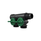 Henco - Pro-Flow CV/perslucht/tap/koelwater verdeler Manifold 2Xp Eucn. Groen